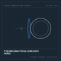 Bodor F150 welding focus lens (HD31 head) — technical drawing