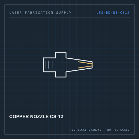 Bodor Copper nozzle CS-12 — technical drawing