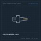 Bodor Copper nozzle CS-12 — technical drawing